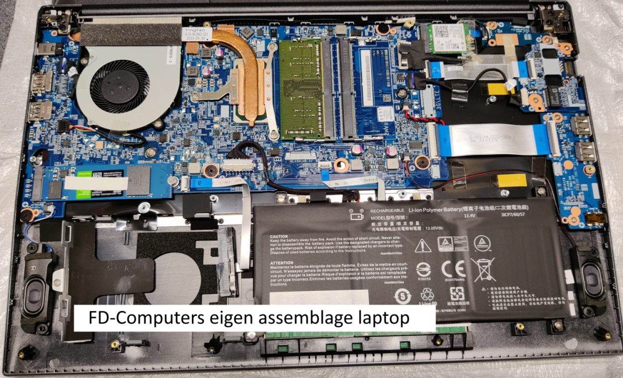 FD-Computers eigen assemblage laptop